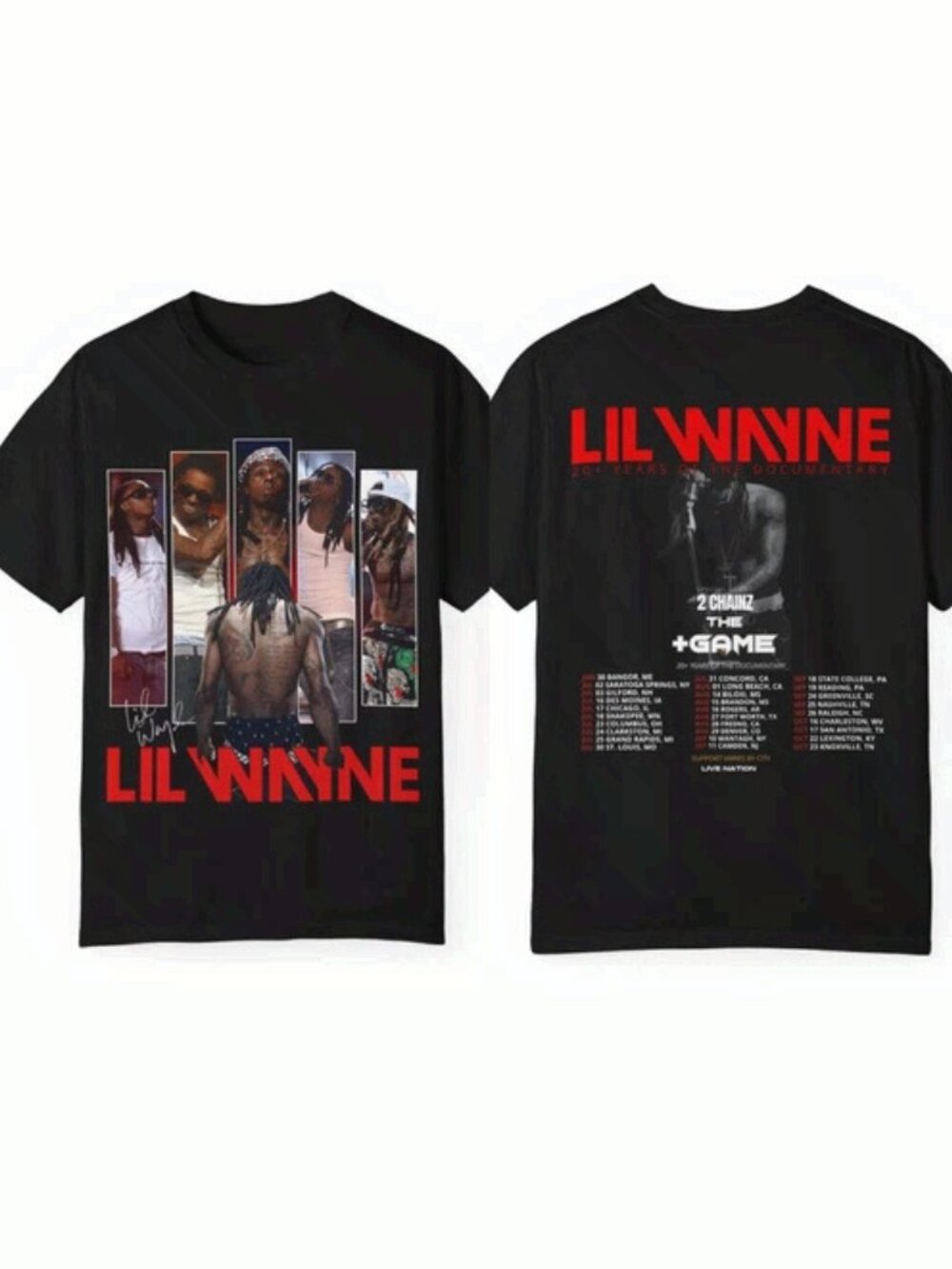 Lil Wayne Tour 2026 Graphic Concert T-Shirt